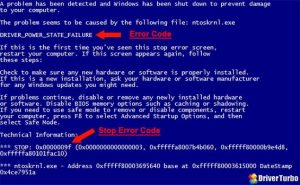 bsod driver power state failure